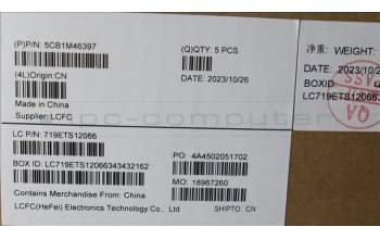 Lenovo 5CB1M46397 C-Cover with keyboard, Spanish, Arctic Grey, Non-Fingerprint, UK