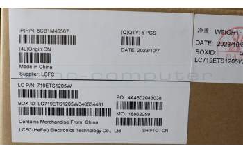 Lenovo 5CB1M46567 C-Cover with keyboard,UK English,Abyss Blue,Non_Fingerprint