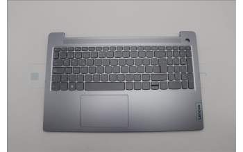 Lenovo 5CB1M46868 C-Cover with keyboard, Spanish, Arctic Grey, Backlight, Fingerprint, UK