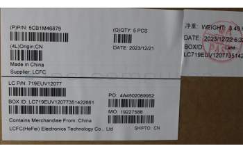 Lenovo 5CB1M46879 C-Cover with keyboard, Bulgarian, Arctic Grey, Backlight, UK