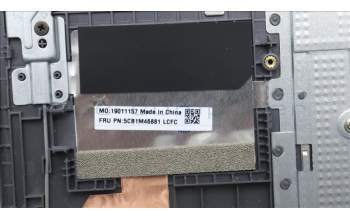 Lenovo 5CB1M46881 C-Cover with keyboard, English, Arctic Grey, Backlight, US