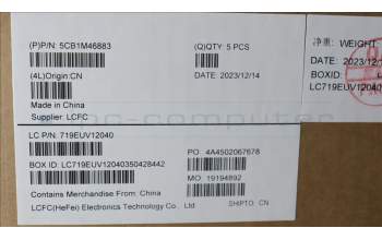 Lenovo 5CB1M46883 Tastatur inkl. Topcase ASM_FRA L 83EMAG BL