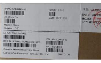 Lenovo 5CB1M46886 Tastatur inkl. Topcase deutsch L 83EMAG BL