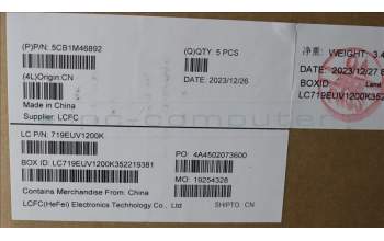 Lenovo 5CB1M46892 Tastatur inkl. Topcase ASM_ITA L 83EMAG BL