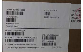 Lenovo 5CB1M46896 Tastatur inkl. Topcase ASM_NORDIC L 83EMAG BL