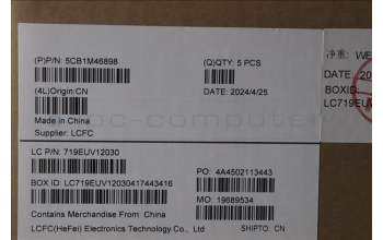 Lenovo 5CB1M46898 Tastatur inkl. Topcase ASM_RUS L 83EMAG BL
