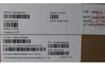 Lenovo 5CB1M47011 Tastatur inkl. Topcase ASM_FRA L 83EMAB BL