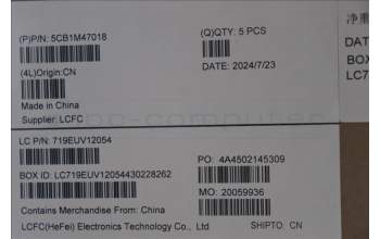 Lenovo 5CB1M47018 Tastatur inkl. Topcase ASM_HUN L 83EMAB BL