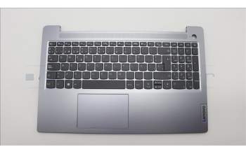 Lenovo 5CB1M47039 C-Cover with keyboard, Spanish, Arctic Grey, Non-Backlight, Fingerprint, UK