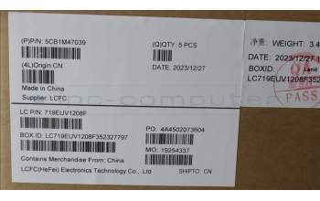 Lenovo 5CB1M47039 C-Cover with keyboard, Spanish, Arctic Grey, Non-Backlight, Fingerprint, UK