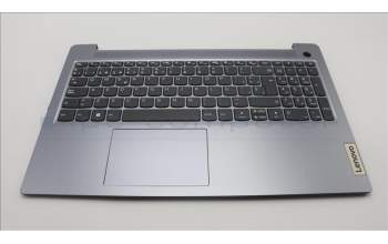Lenovo 5CB1M47039 C-Cover with keyboard, Spanish, Arctic Grey, Non-Backlight, Fingerprint, UK