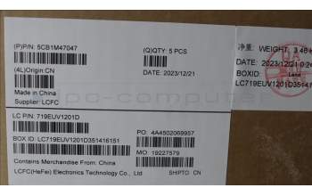 Lenovo 5CB1M47047 C-Cover with keyboard, Russian, Arctic Grey, Non-Backlight, Fingerprint, US