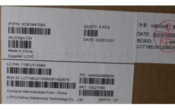 Lenovo 5CB1M47069 Tastatur inkl. Topcase ASM_ITA L 83EMAG NBL