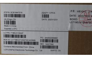 Lenovo 5CB1M47078 Tastatur inkl. Topcase ASM_RUS L 83EMAG NBL