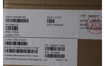 Lenovo 5CB1M47090 C-Cover with keyboard, Switzerland, Arctic Grey, Non-Backlight, UK