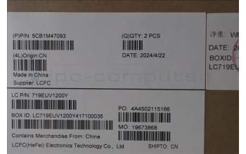Lenovo 5CB1M47093 Tastatur inkl. Topcase ASM_BUL L 83EMAG NBL
