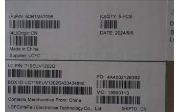 Lenovo 5CB1M47096 C-Cover with keyboard, Ukraine, Arctic Grey, Non-Backlight, US