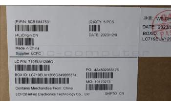 Lenovo 5CB1M47531 Tastatur inkl. Topcase ASM_UK L 83EMABFP NBL