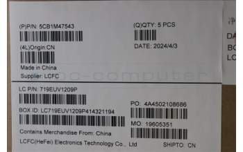 Lenovo 5CB1M47543 Tastatur inkl. Topcase deutsch L 83EMABFP NBL