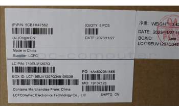 Lenovo 5CB1M47562 C-Cover with keyboard, UK English, Abyss Blue, Non-Backlight, UK