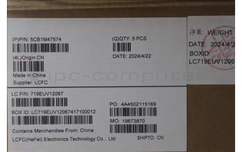 Lenovo 5CB1M47574 C-Cover with keyboard, German, Abyss Blue, Non-Backlight, UK