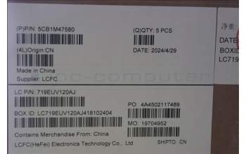 Lenovo 5CB1M47580 C-Cover with keyboard, Nordic, Abyss Blue, Non-Backlight, UK