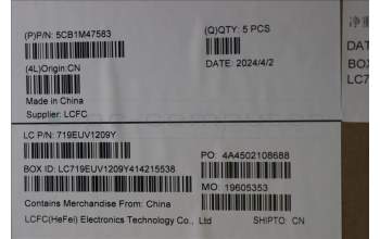 Lenovo 5CB1M47583 Tastatur inkl. Topcase ASM_SLV L 83EMAB NBL