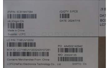 Lenovo 5CB1M47584 Tastatur inkl. Topcase schweiz L 83EMAB NBL