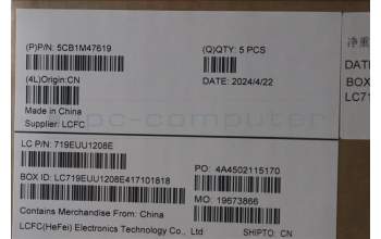 Lenovo 5CB1M47619 Tastatur inkl. Topcase ASM_NORDIC L 83ELFPAGN