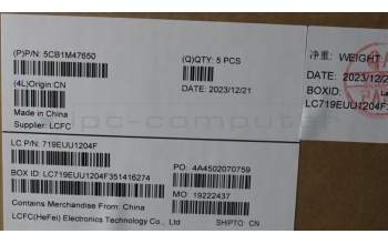 Lenovo 5CB1M47650 Tastatur inkl. Topcase ASM_FRA L 83ELNFPAGN