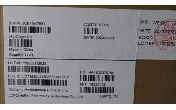 Lenovo 5CB1M47651 Tastatur inkl. Topcase deutsch L 83ELNFPAGN