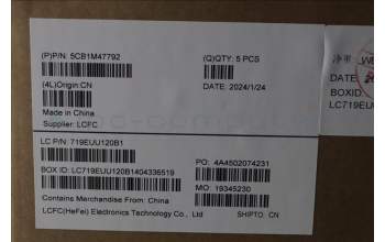 Lenovo 5CB1M47792 C-Cover with keyboard, Portuguese, Abyss Blue, Non-Fingerprint, UK