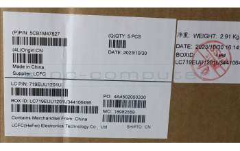 Lenovo 5CB1M47827 Tastatur inkl. Topcase deutsch L 83ELFPAG