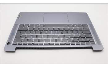 Lenovo 5CB1M47836 C-Cover with keyboard, Nordic, Arctic Grey, Fingerprint, UK