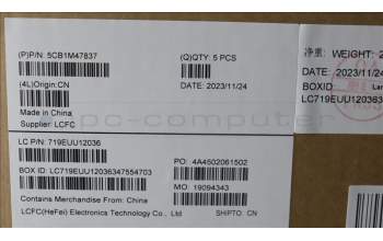 Lenovo 5CB1M47837 Tastatur inkl. Topcase ASM_POR L 83ELFPAG