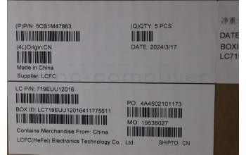 Lenovo 5CB1M47863 Tastatur inkl. Topcase ASM_ITA L 83ELNFPAG