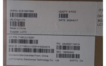 Lenovo 5CB1M47868 Tastatur inkl. Topcase ASM_POR L 83ELNFPAG