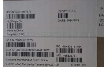 Lenovo 5CB1M47876 C-Cover with keyboard, UK English, Arctic Grey, Non-Fingerprint, UK