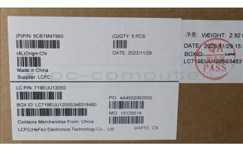 Lenovo 5CB1M47960 Tastatur inkl. Topcase ASM_NORDIC L 83ELFPAB
