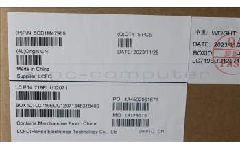 Lenovo 5CB1M47965 Tastatur inkl. Topcase schweiz L 83ELFPAB
