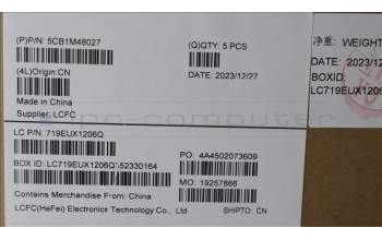 Lenovo 5CB1M48027 Tastatur inkl. TopcaseASM_FRA L83ENFPAGNBL
