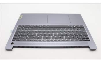 Lenovo 5CB1M48035 C-Cover with keyboard, Belgian, Arctic Grey, Non-Backlight, Non-Fingerprint, UK