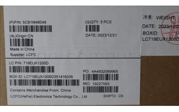Lenovo 5CB1M48048 Tastatur inkl. TopcaseASM_ITA L83ENNFPAGNBL