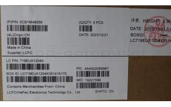 Lenovo 5CB1M48059 Tastatur inkl. TopcaseASM_GER L83ENNFPAGNBL