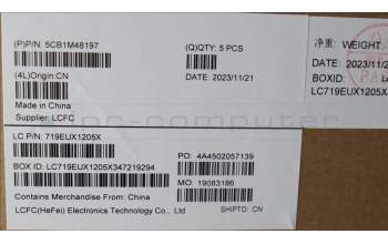 Lenovo 5CB1M48197 Tastatur inkl. TopcaseASM_EURO ENG L83ENFPAGBL