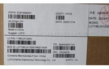 Lenovo 5CB1M48201 C-Cover with keyboard,German,Arctic Grey,Backlight,Non_Fingerprint