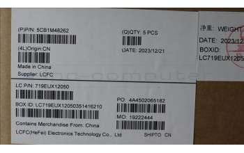 Lenovo 5CB1M48262 C-Cover with keyboard, French, Abyss Blue, Backlight, Non-Fingerprint, US