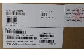 Lenovo 5CB1M48271 C-Cover with keyboard, Italian, Abyss Blue, Backlight, Non-Fingerprint, UK