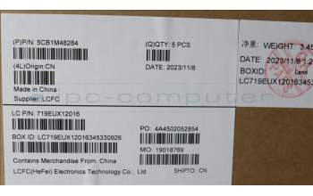 Lenovo 5CB1M48284 Tastatur inkl. TopcaseASM_UK L83ENFPABBL