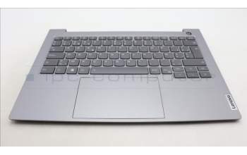 Lenovo 5CB1M48326 C-Cover with keyboard, Belgian, Arctic Grey, Backlight, UK